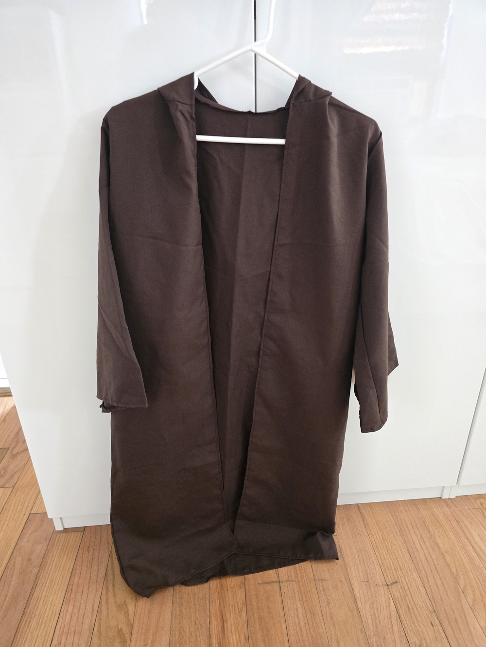 Unisex Halloween Brown Cloak Solid Hoodie